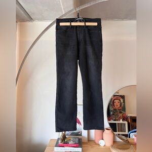 Frame Denim "Le Pixie Sylvie Slender Straight" Women's 28 x 23.5" Inseam BLACK